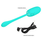 PRETTY LOVE – JULIUS OEUF VIBRANT IMPERMÉABLE-RECHARGEABLE AQUA VERT