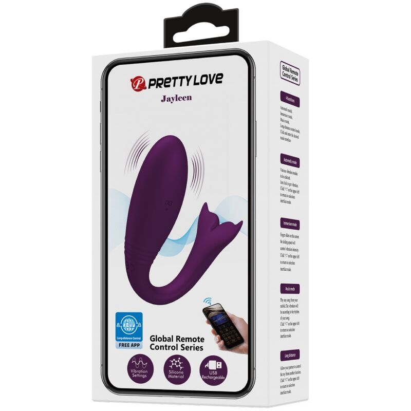 PRETTY LOVE – APP JAYLEEN VIBRATOR TELECOMANDO VIOLA