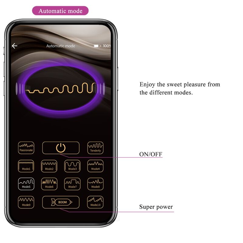 PRETTY LOVE – APP JAYLEEN VIBRATOR TELECOMANDO VIOLA