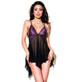 CHILIROSE – CR 4074 BABYDOLL VIOLET & NOIR