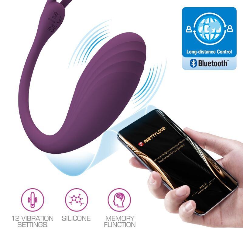 PRETTY LOVE Catalina – App-gesteuerter G-Punkt-Vibrator, lila