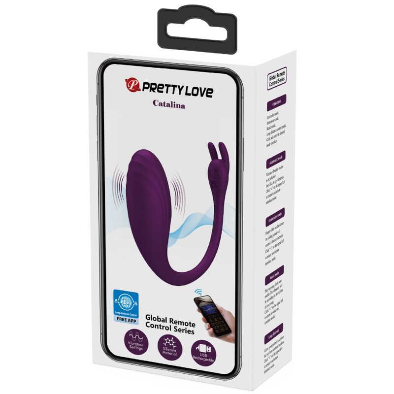 PRETTY LOVE Catalina – App-gesteuerter G-Punkt-Vibrator, lila