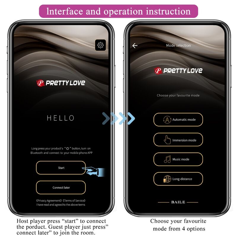 PRETTY LOVE Catalina – App-gesteuerter G-Punkt-Vibrator, lila