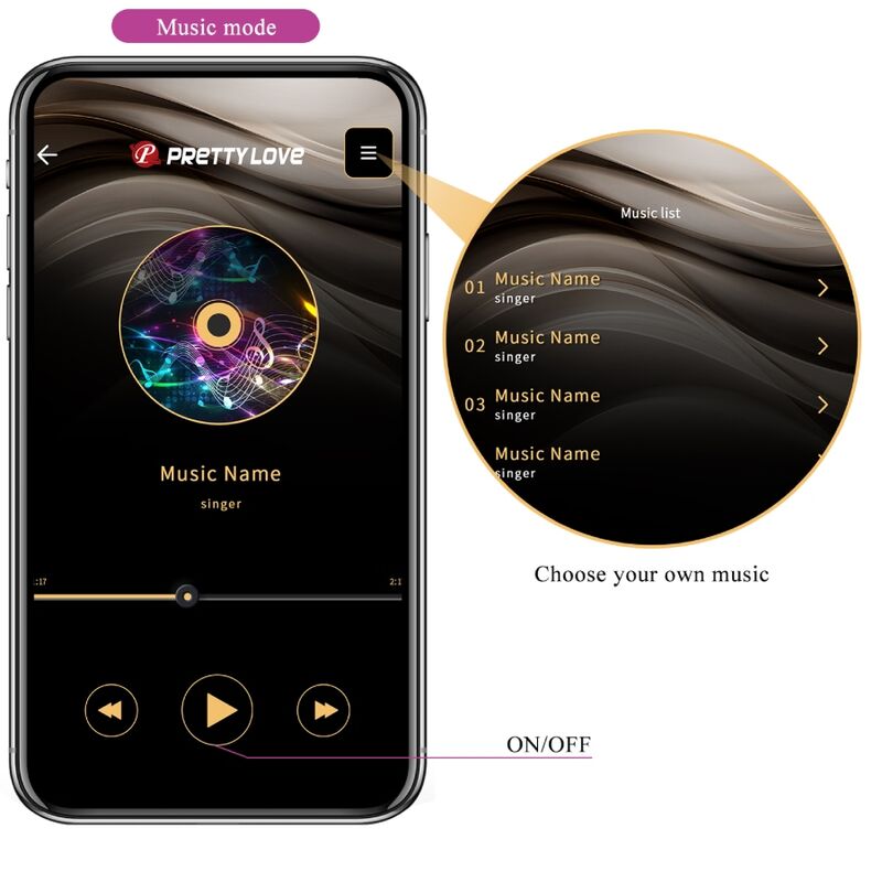 PRETTY LOVE Catalina – App-gesteuerter G-Punkt-Vibrator, lila