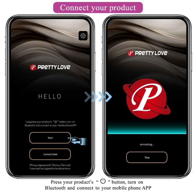 PRETTY LOVE Elvira – Vibrierende Kegelkugeln mit App, lila