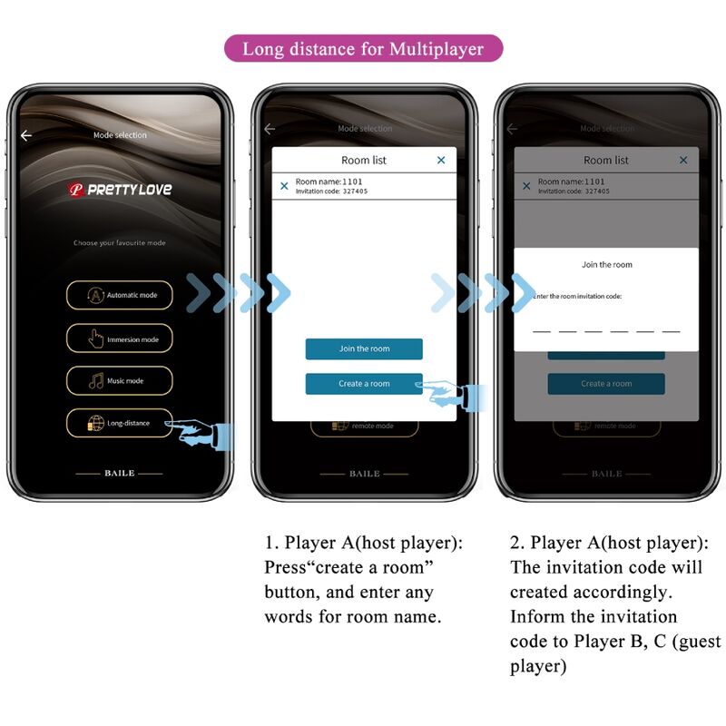 PRETTY LOVE Elvira – Vibrierende Kegelkugeln mit App, lila