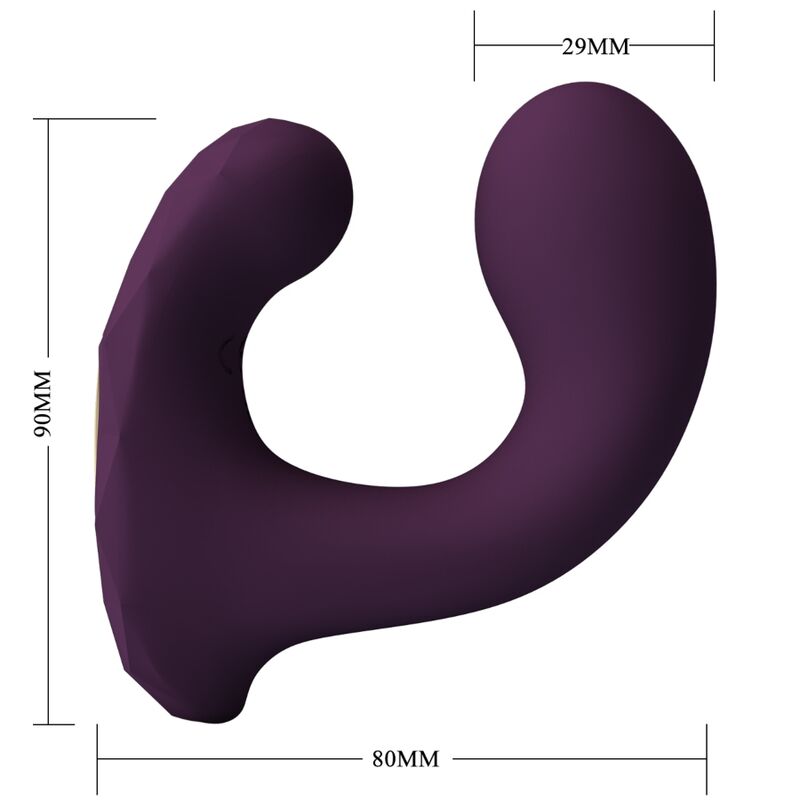 PRETTY LOVE Billy – Paarvibrator mit App-Fernbedienung, lila