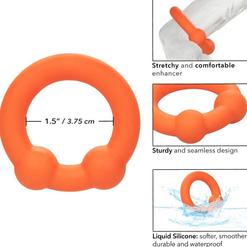 CALEXOTICS Alpha Dual Ball – Penisring, orange