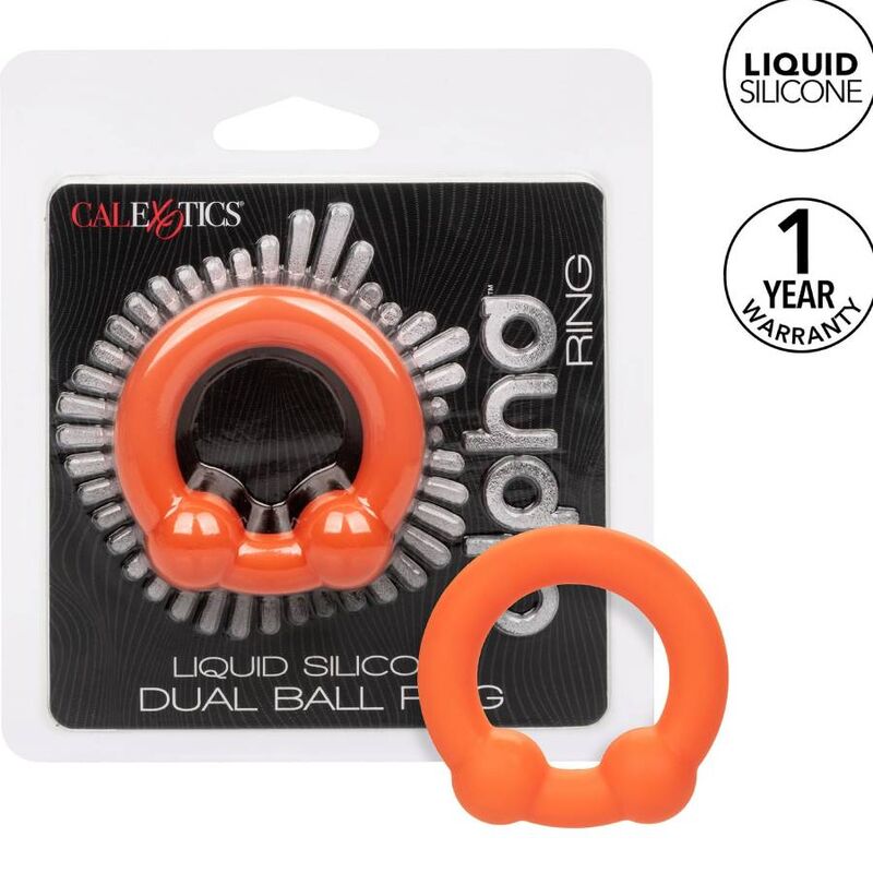 CALEXOTICS Alpha Dual Ball – Penisring, orange