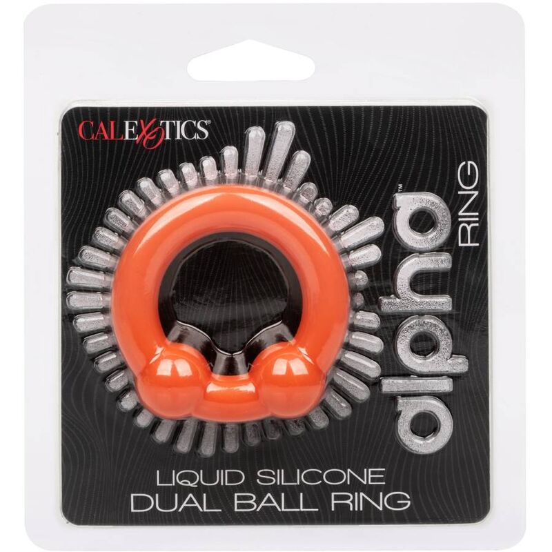 CALEXOTICS Alpha Dual Ball – Penisring, orange