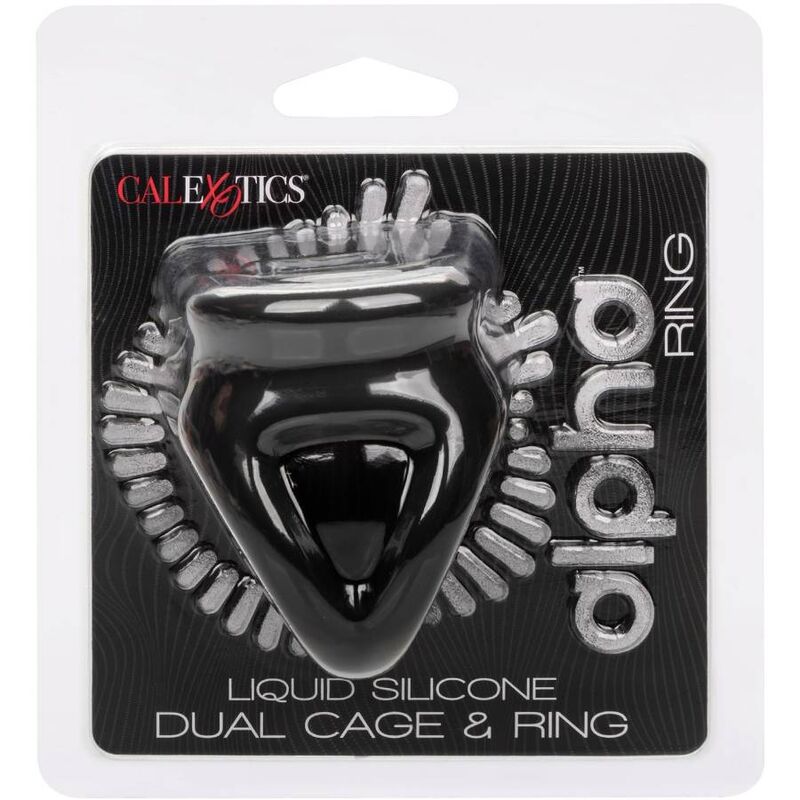 CALEXOTICS – ALPHA ANELLO DUAL CAGE NERO