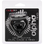 CALEXOTICS – ALPHA ANELLO DUAL CAGE NERO