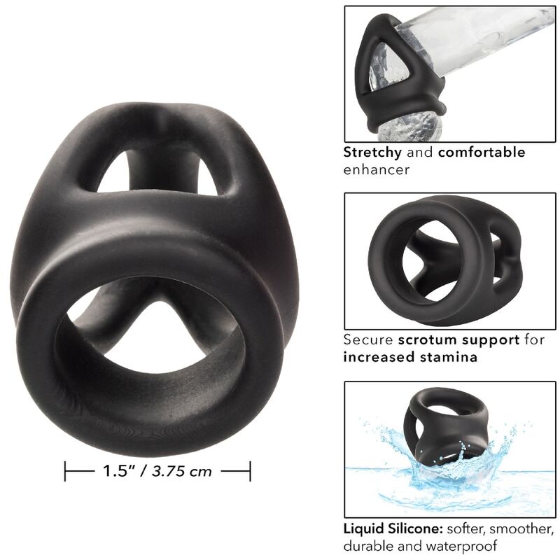 CALEXOTICS – ALPHA ANELLO DUAL CAGE NERO