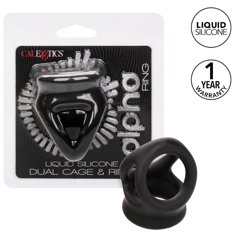 CALEXOTICS – ALPHA ANELLO DUAL CAGE NERO