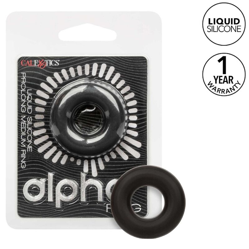 CALEXOTICS Alpha Prolong – Penisring medium, schwarz