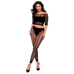 CHILIROSE – CR 4647 TOP E LEGGINS NERO S/M