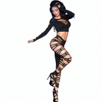 CHILIROSE – CR 3654 TOP & LEGGINS S/M
