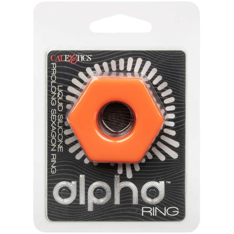 CALEXOTICS Alpha Prolong Sexagon – Penisring, orange