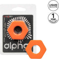 CALEXOTICS Alpha Prolong Sexagon – Penisring, orange