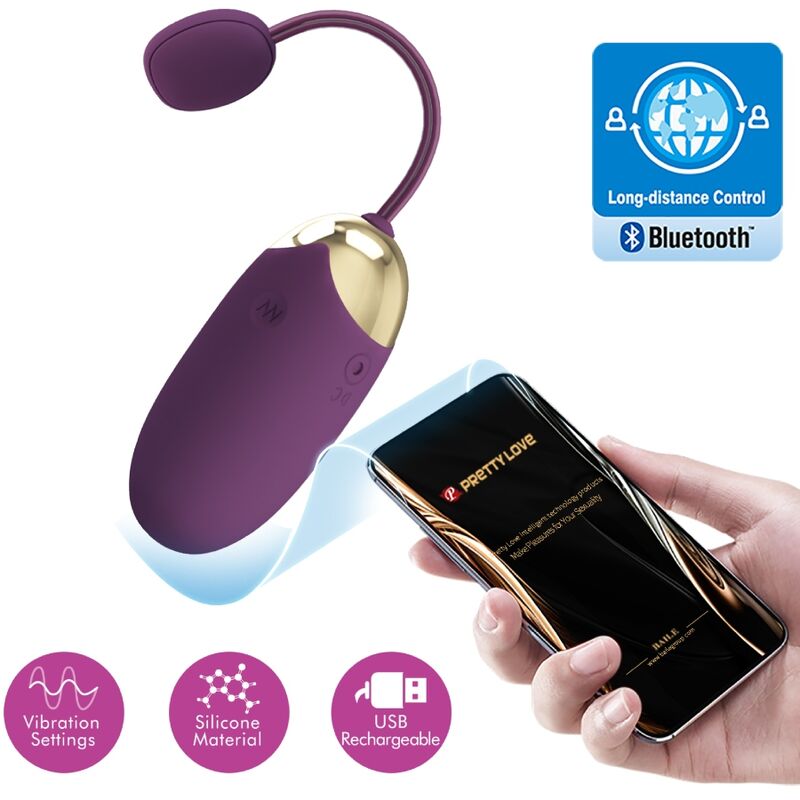 PRETTY LOVE Abner – App-gesteuerter Paarvibrator, lila
