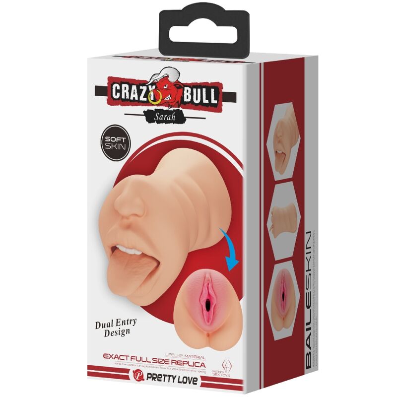 CRAZY BULL – MASTUBADOR A FORMA DI SARAH VAGINA DOPPIA ENTRATA