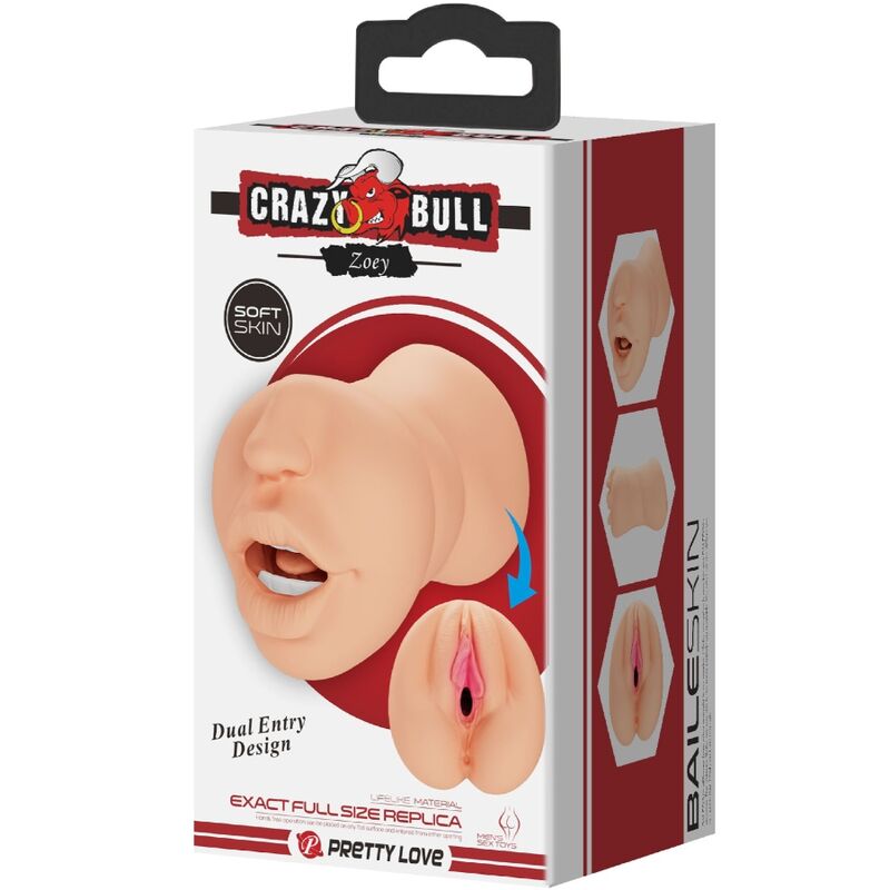 CRAZY BULL – ZOEY MASTUBADOR A FORMA DI VAGINA DOPPIA ENTRATA