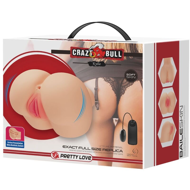 CRAZY BULL – VIBRATORE REALISTICO PER LA VAGINA E LANO KYLIE