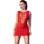 CHILIROSE CR 4622 – Nahtloses Minikleid, Rot