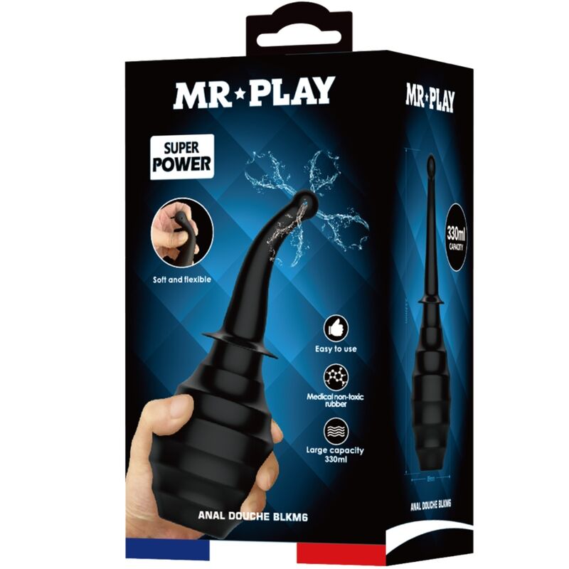 MR PLAY Analdusche – Super Power, schwarz