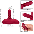 CALEXOTICS – RIDER MASSAGER DOUBLE MOTOR REMOTE CONTROL RED