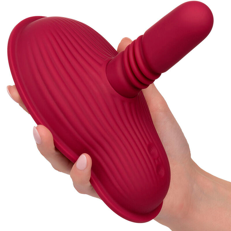 CALEXOTICS – RIDER MASSAGER DOUBLE MOTOR REMOTE CONTROL RED
