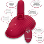 CALEXOTICS – RIDER MASSAGER DOUBLE MOTOR REMOTE CONTROL RED