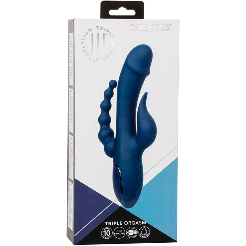 CALEXOTICS – VIBRATEUR TRIPLE ORGASME BLEU