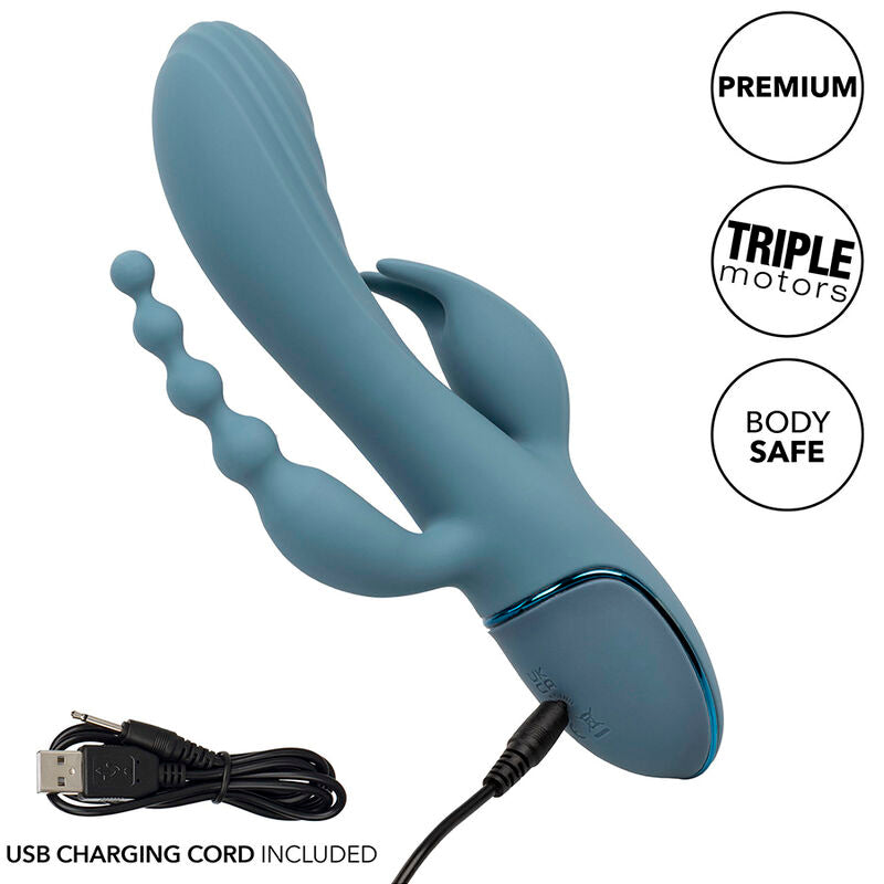 CALEXOTICS – VIBRATEUR TRIPLE ECSTASY GRIS