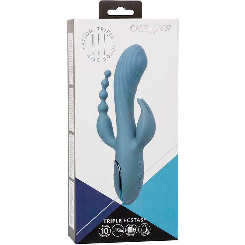 CALEXOTICS – VIBRATEUR TRIPLE ECSTASY GRIS