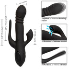 CALEXOTICS Triple Euphoria – Dreifach-Vibrator mit Klitoris-Sauger, schwarz