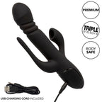 CALEXOTICS Triple Euphoria – Dreifach-Vibrator mit Klitoris-Sauger, schwarz