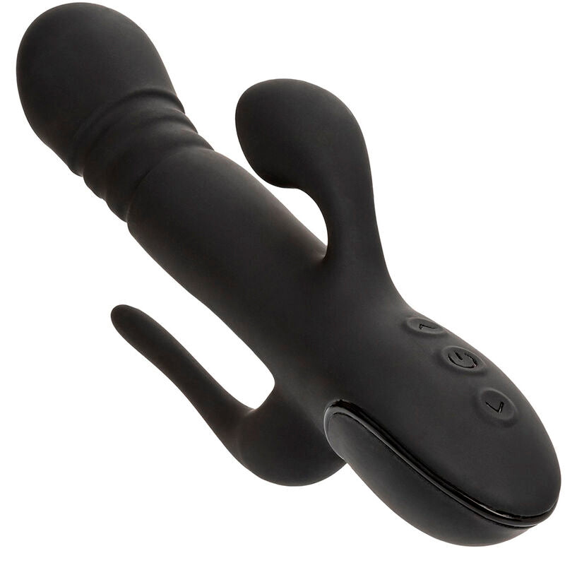 CALEXOTICS Triple Euphoria – Dreifach-Vibrator mit Klitoris-Sauger, schwarz
