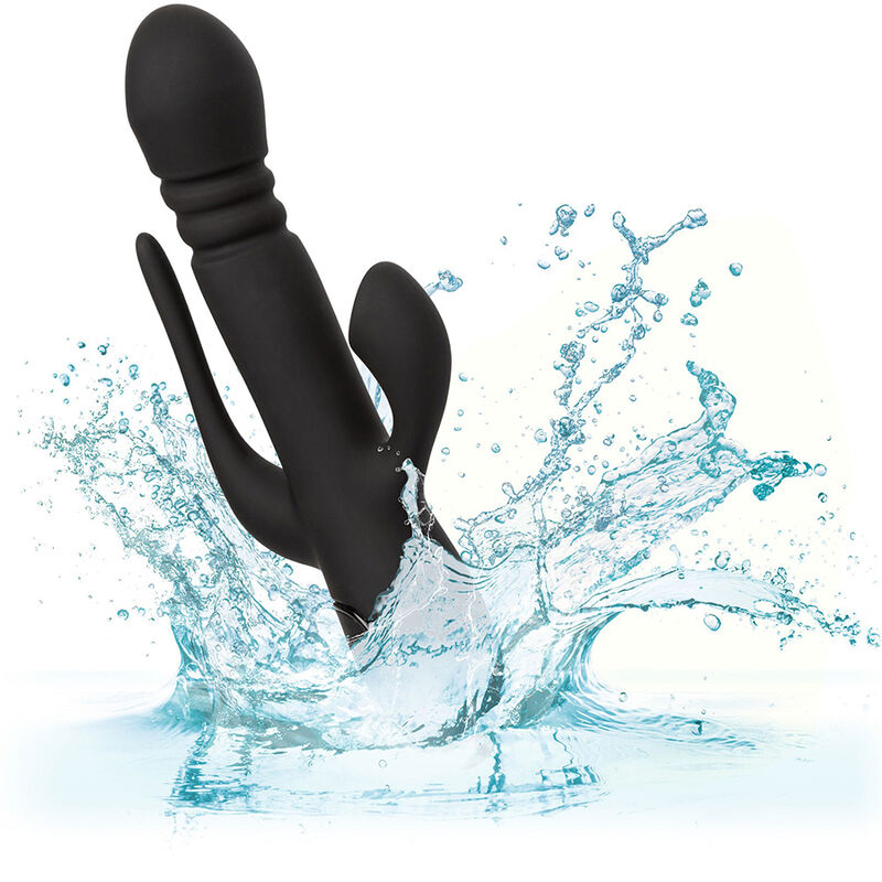 CALEXOTICS Triple Euphoria – Dreifach-Vibrator mit Klitoris-Sauger, schwarz