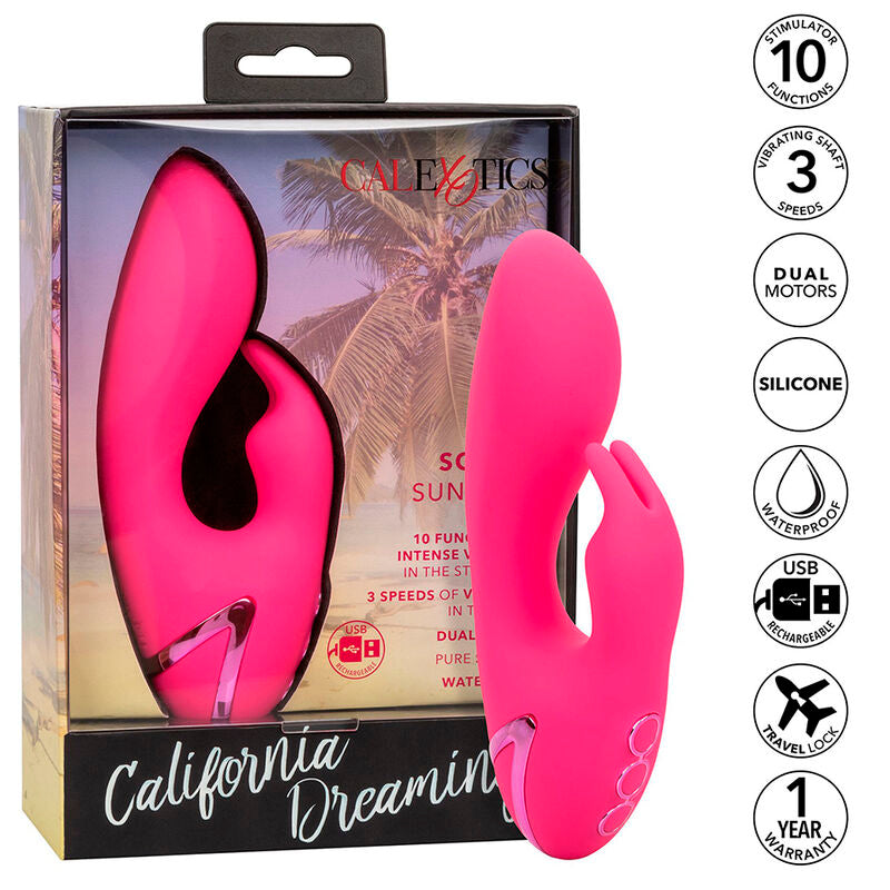 CALEXOTICS – SO. VIBRATORE CAL SUNSHINE RABBIT FUCSIA DI CALIFORNIA DREAMING