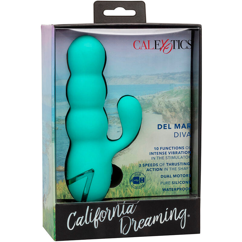 CALEXOTICS California Dreaming Del Mar Diva – Rabbit-Vibrator, aquagrün