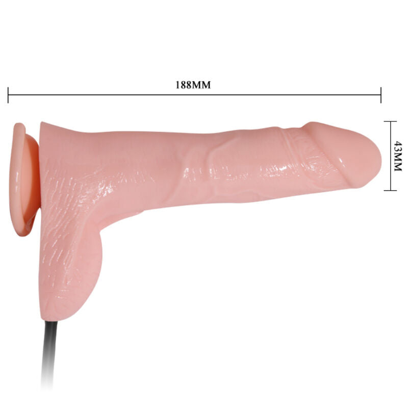 BAILE – Gode réaliste gonflable avec ventouse 15 cm