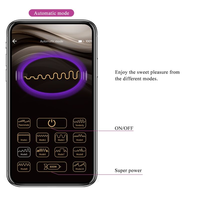PRETTY LOVE – FISHERMAN APP CONTROLLED VIBRATING EGG LILA