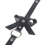 SUBBLIME – Lederketten-Beinharness, Schwarz