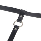 SUBBLIME – Lederketten-Beinharness, Schwarz