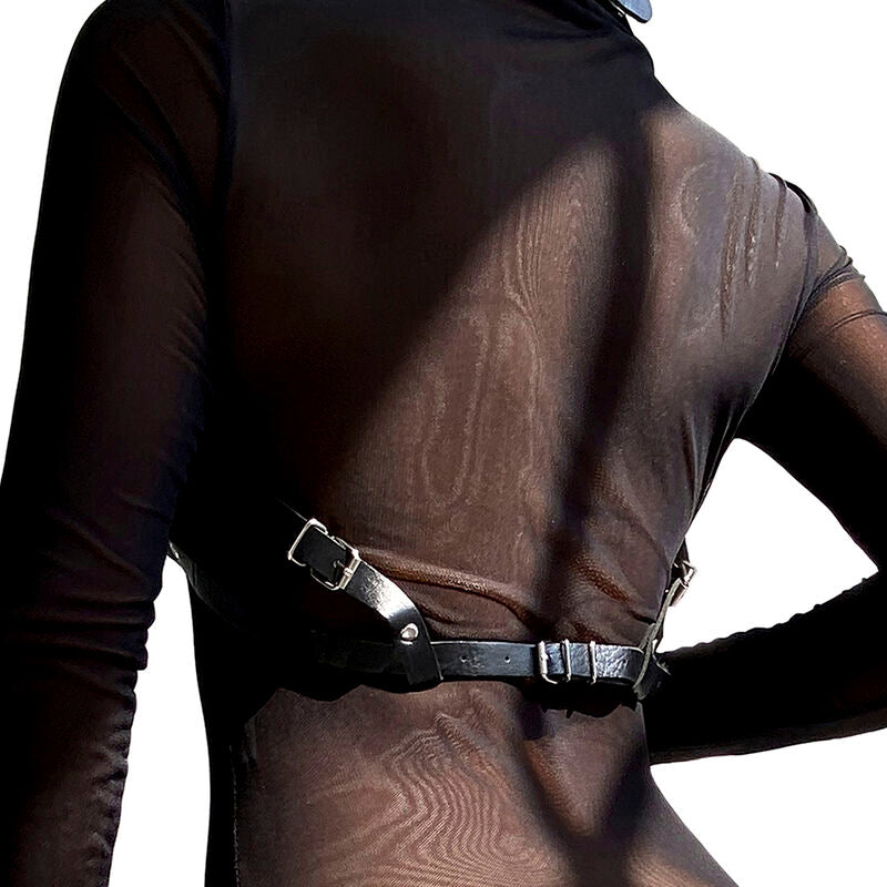 SUBBLIME – LEATHER CHEST HARNESS BLACK ONE SIZE