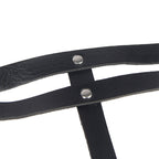 SUBBLIME – CHAINE BAGUE CUIR CEINTURE NOIR TAILLE UNIQUE