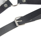 SUBBLIME – CINTURA IN PELLE NERA TAGLIA UNICA