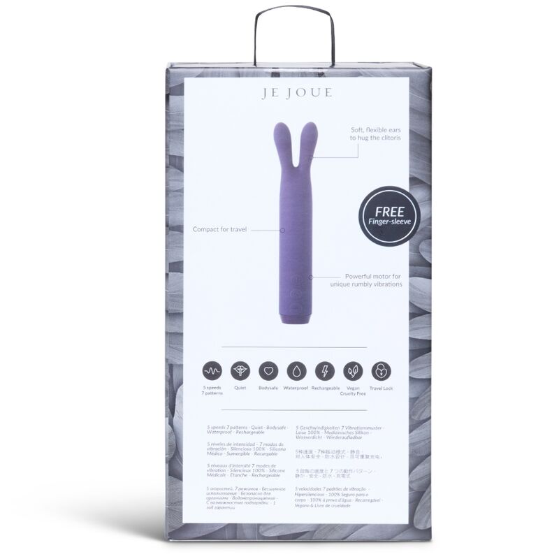 JE JOUE Rabbit Bullet – Vibrierender Kugelvibrator mit Kaninchenohren, lila
