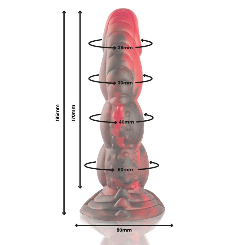 EPIC Ares – Silicone dildo, 17 cm insertable length